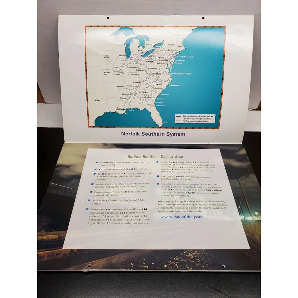 2002 Norfolk Southern Railroad Calendar -‎ Oversize